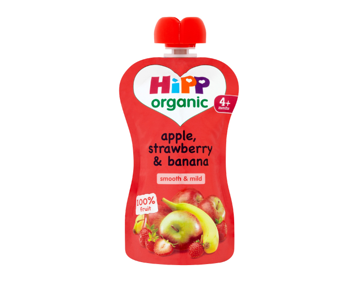 HiPP Organic pouch apple, strawberry & banana