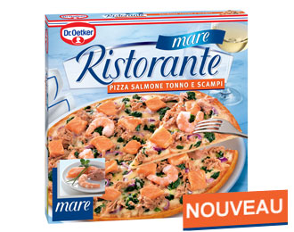 Pizza Ristorante mare
Salmone Tonno e Scampi