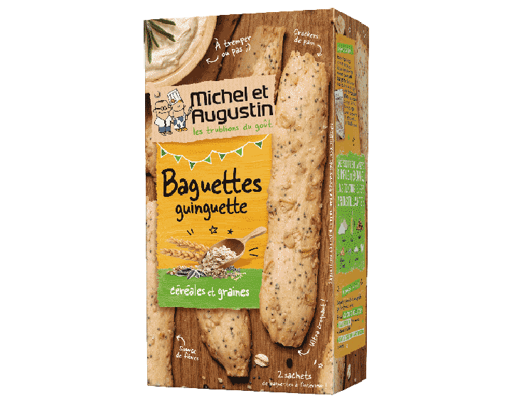 Baguettes guinguette céréales et graines