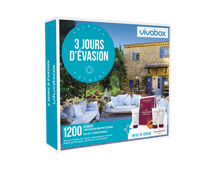 3 jours d'évasion - 109,90€