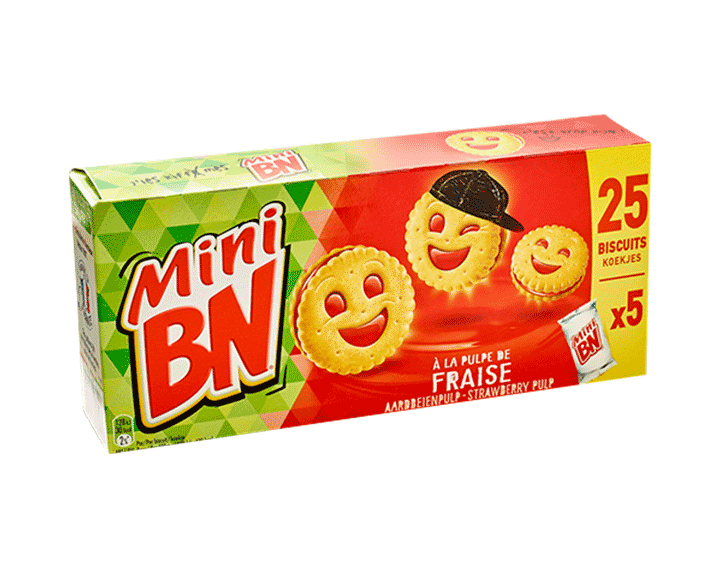 BN Mini Aardbei 175g