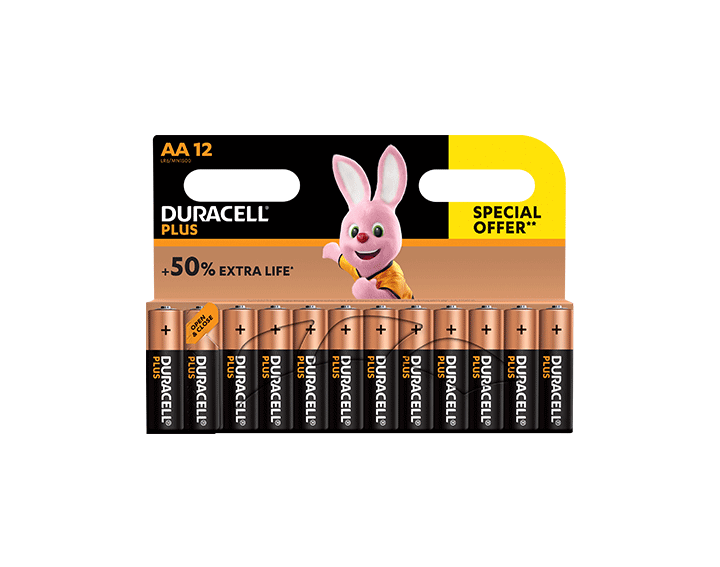 Duracell Plus AA 12 piles offre spéciale 