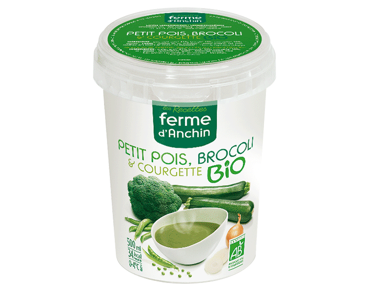 Petit pois, brocoli & courgette BIO