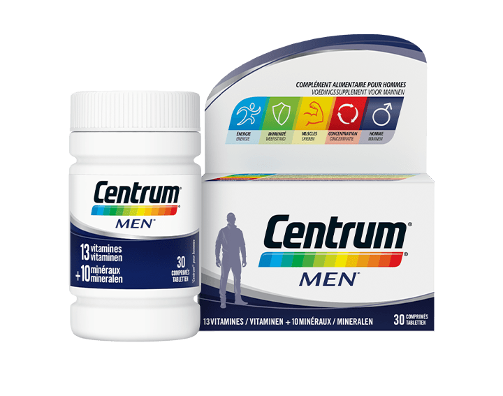 Centrum MultiVitamines Homme, 30 comprimés
