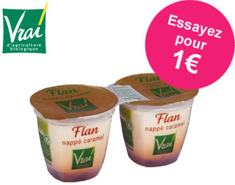 Vrai - Flan Nappé Caramel Bio 2x125g