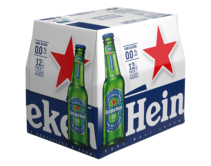 Heineken 0.0 bière blonde sans alcool 12x25cl