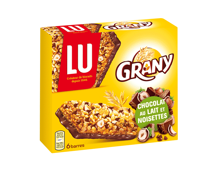 GRANY Chocolat au Lait Noisettes x6