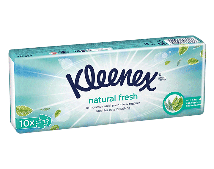Kleenex® Mouchoirs Natural Fresh Etuis x10