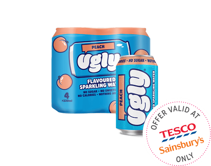 Peach Flavoured Sparkling Water 4x330ml