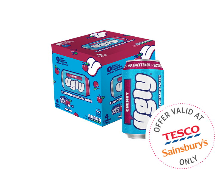 Cherry Flavoured Sparkling Water 4x330ml