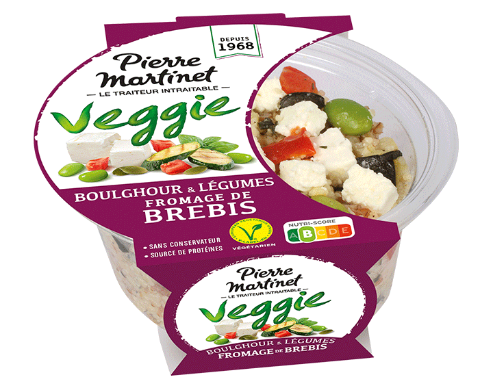 Boulghour, Légumes et fromage de Brebis