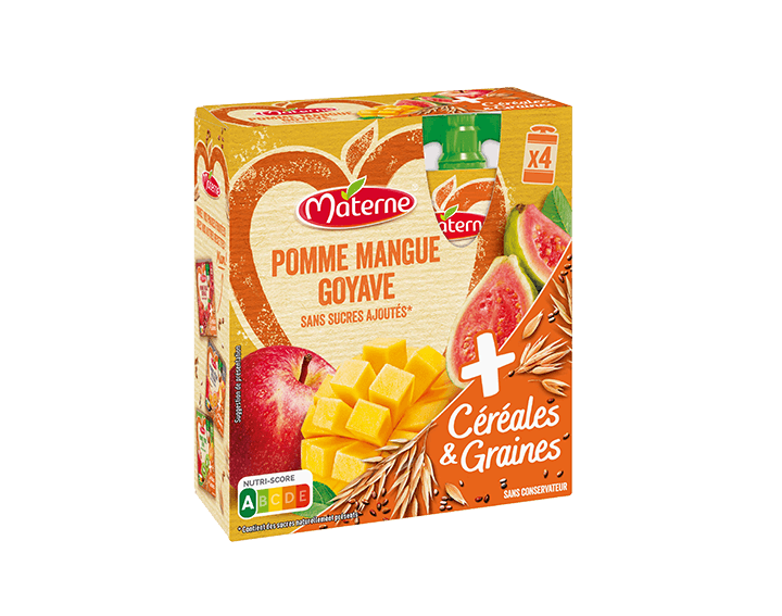 Pomme Mangue Goyave Céréales & Graines