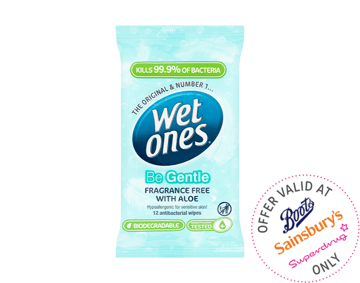 Be Gentle Biodegradable Antibacterial Wipes 12pck