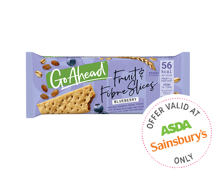 Fruit and Fibre Slices Blueberry 5x43.6g