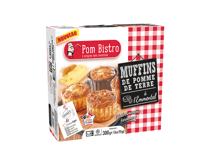 Muffins de pomme de terre à l'emmental 4x75g