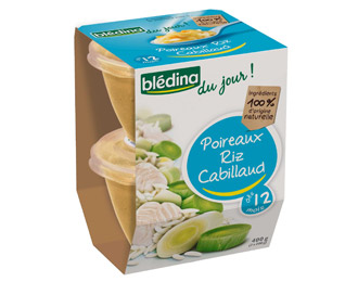 Poireaux Riz Cabillaud - dès 12 mois