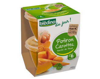Potiron Carottes touche de persil - dès 6 mois