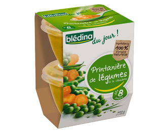 Printanière de légumes à la ciboulette
dès 8 mois