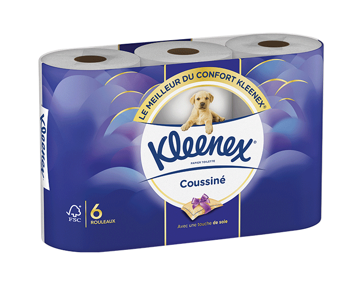Kleenex® Papier-toilette Coussiné x6