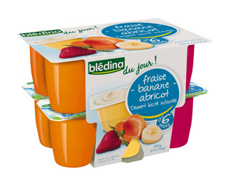 Fraise banane abricot - dès 6 mois