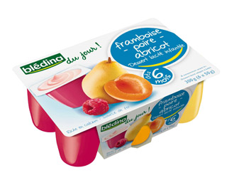 Framboise poire abricot - dès 6 mois