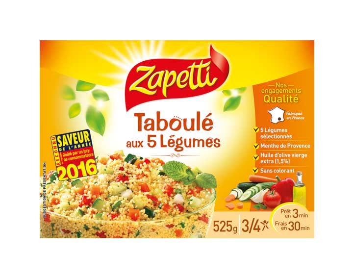 Taboulé aux 5 Légumes 525g