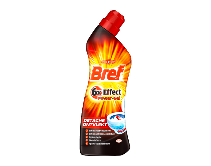 Bref WC 6x Effect Power Gel Détache 750ml