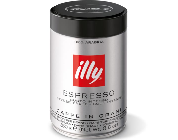 Café en grains torréfaction foncée : goût corsé