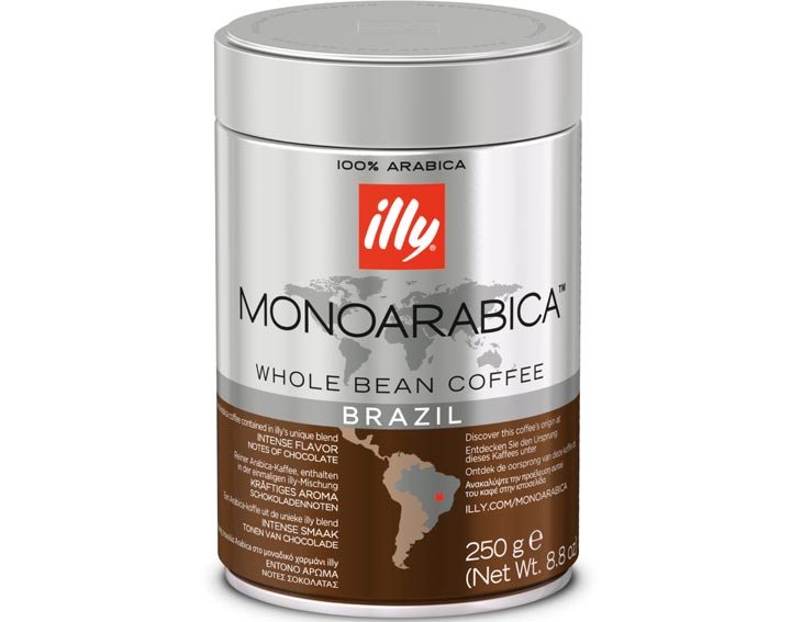 Café en grains Brésil : goût intense (avec des notes de chocolat)