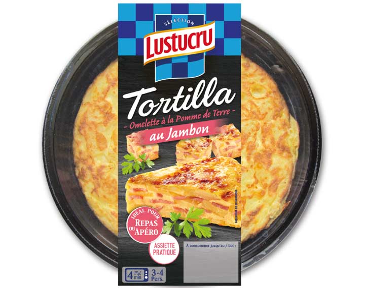 La Tortilla au jambon 450g Lustucru