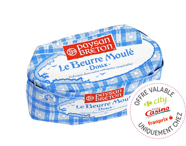 Beurre Moulé Paysan Breton doux 250g