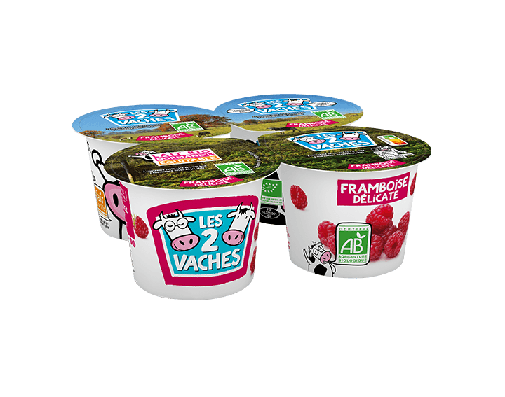 Yaourt Bio Brassé Framboise 115gx4