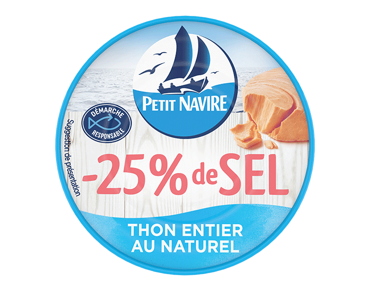 Thon au naturel -25% de sel Petit Navire