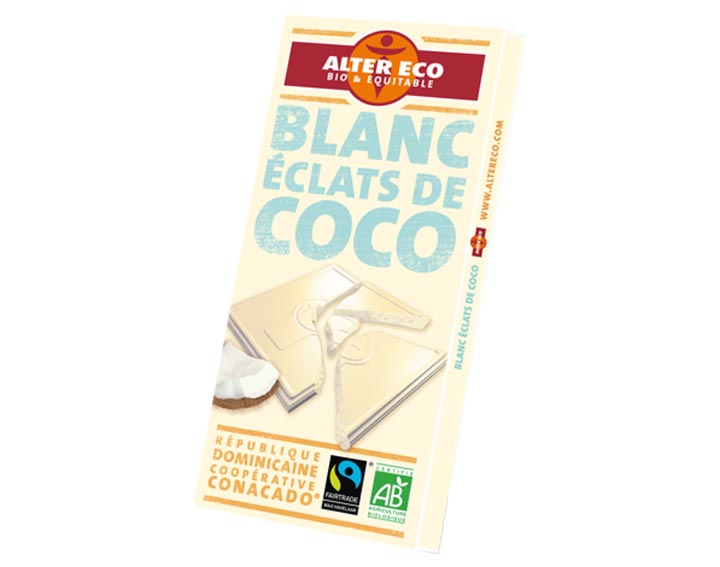 Chocolat Blanc Eclats de Coco
