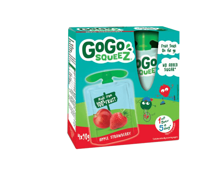 Apple Strawberry 4x90g