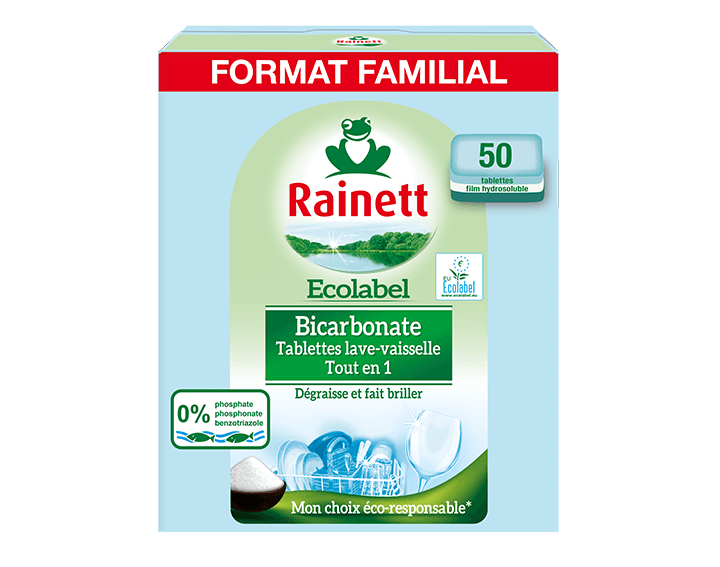 Tablettes vaisselle Bicarbonate x50 lavages