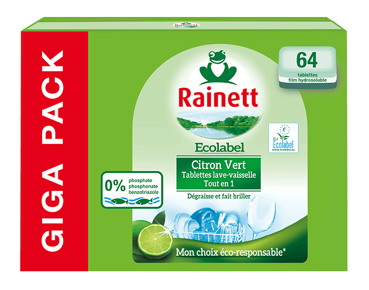 Tablettes vaisselle Citron Vert x64 lavages