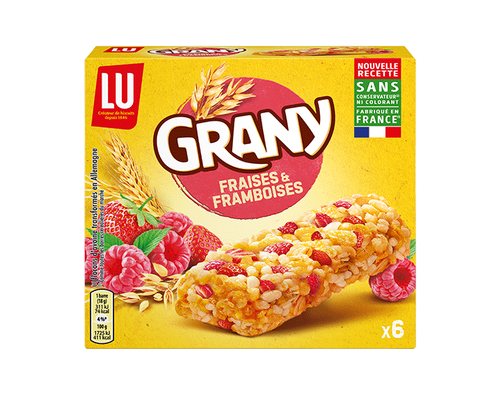 GRANY Fraise Framboises x6