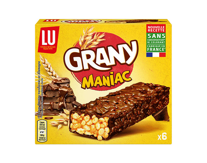 GRANY Maniac Chocolat et Céréales x6