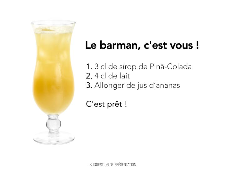 Recette cocktail sans alcool : Virgin Piña-Colada