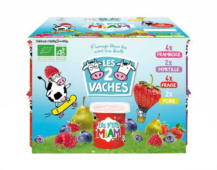 Les P'tits Miam aux fruits Les 2 Vaches x12