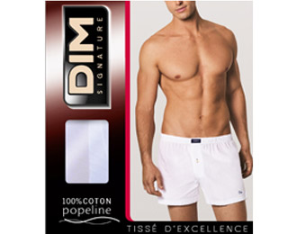 DIM Siganture - Caleçon Flottant 100% coton popeline 