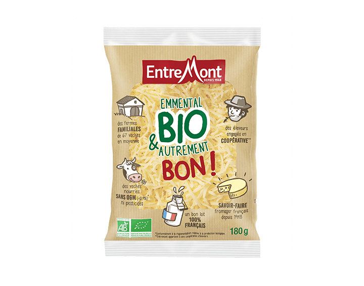 Râpé Emmental Bio Entremont 180g
