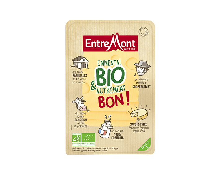 Tranches Emmental Bio Entremont 180g