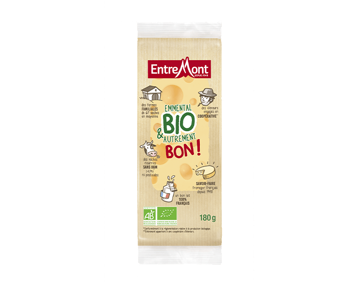 Portion Emmental Bio Entremont 180g