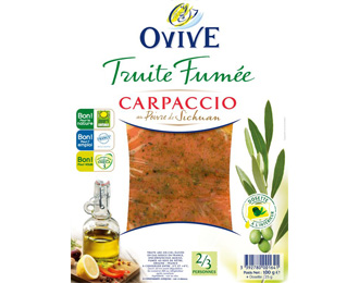 Carpaccio de Truite Fumée 
Au Poivre de Sichuan 100g