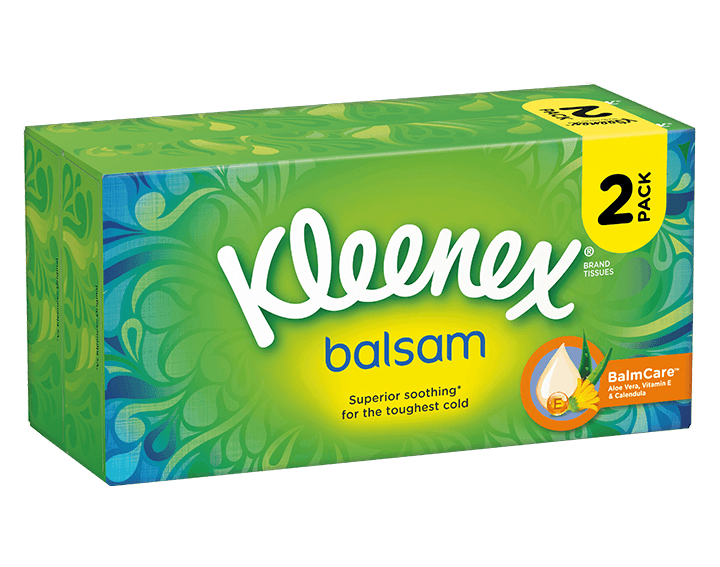 Kleenex Balsam Regular Box, Twin Pack