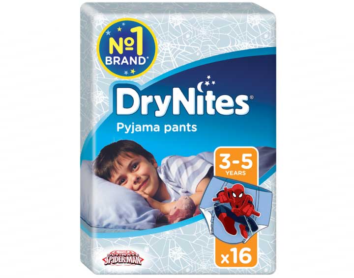 Sous-vêtements de nuit absorbants DRYNITES® garçon 3-5 ans (16-23kg)