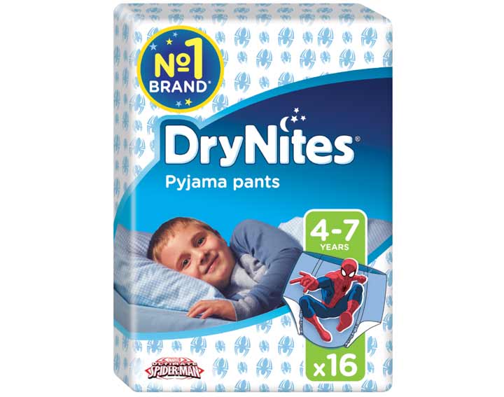 Sous-vêtements de nuit absorbants DRYNITES® garçon 4-7 ans (17-30kg)