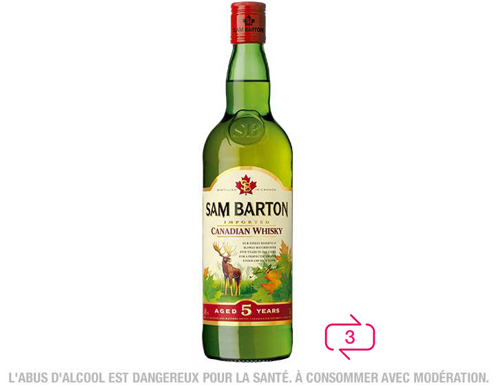 SAM BARTON Canadian Whisky 70cl